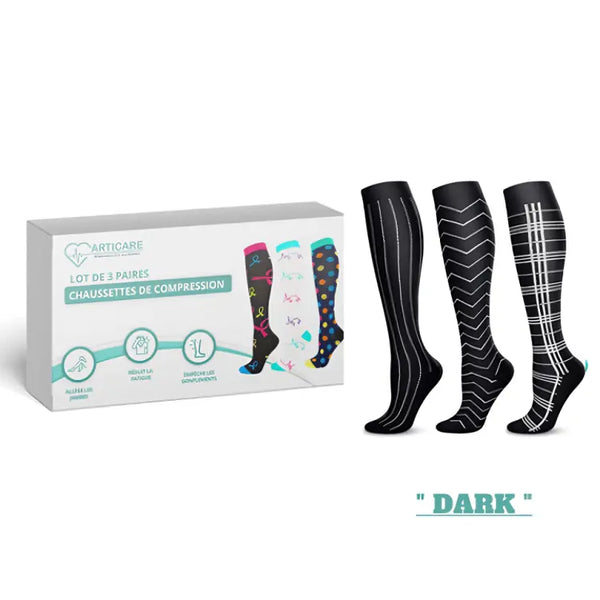 Chaussettes de compression ( Lot de 3 paires ) | ArtiCare™ ArtiCare