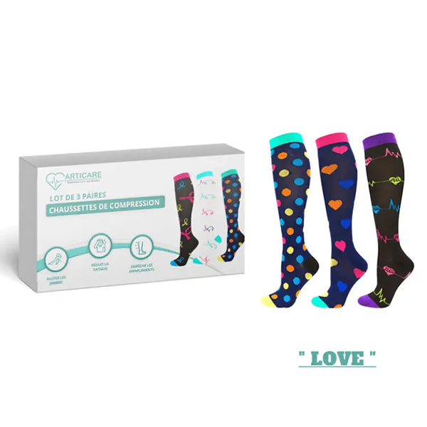 Chaussettes de compression ( Lot de 3 paires ) | ArtiCare™ ArtiCare