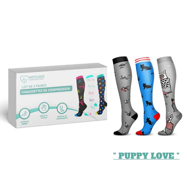 Chaussettes de compression ( Lot de 3 paires ) | ArtiCare™ ArtiCare