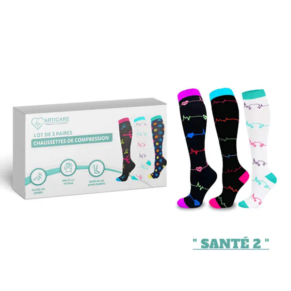 Chaussettes de compression ( Lot de 3 paires ) | ArtiCare™ ArtiCare