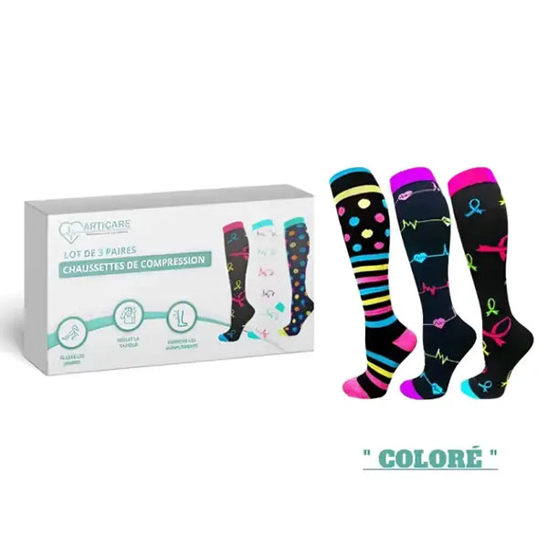 Chaussettes de compression ( Lot de 3 paires ) | ArtiCare™ ArtiCare