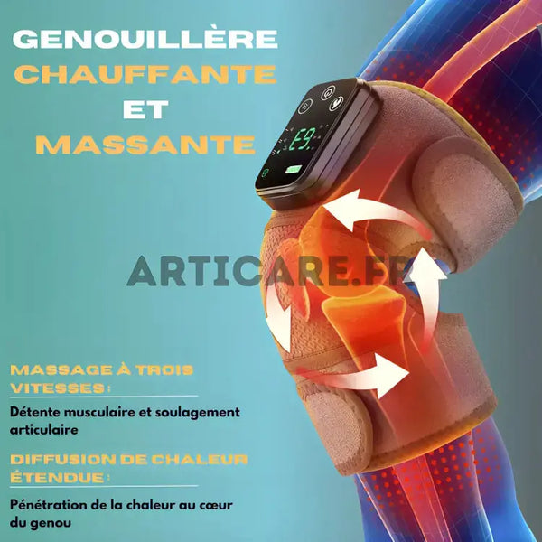 Genouillère ArtiSoins- Chaleur & Massage  | ArtiCare™ ArtiCare